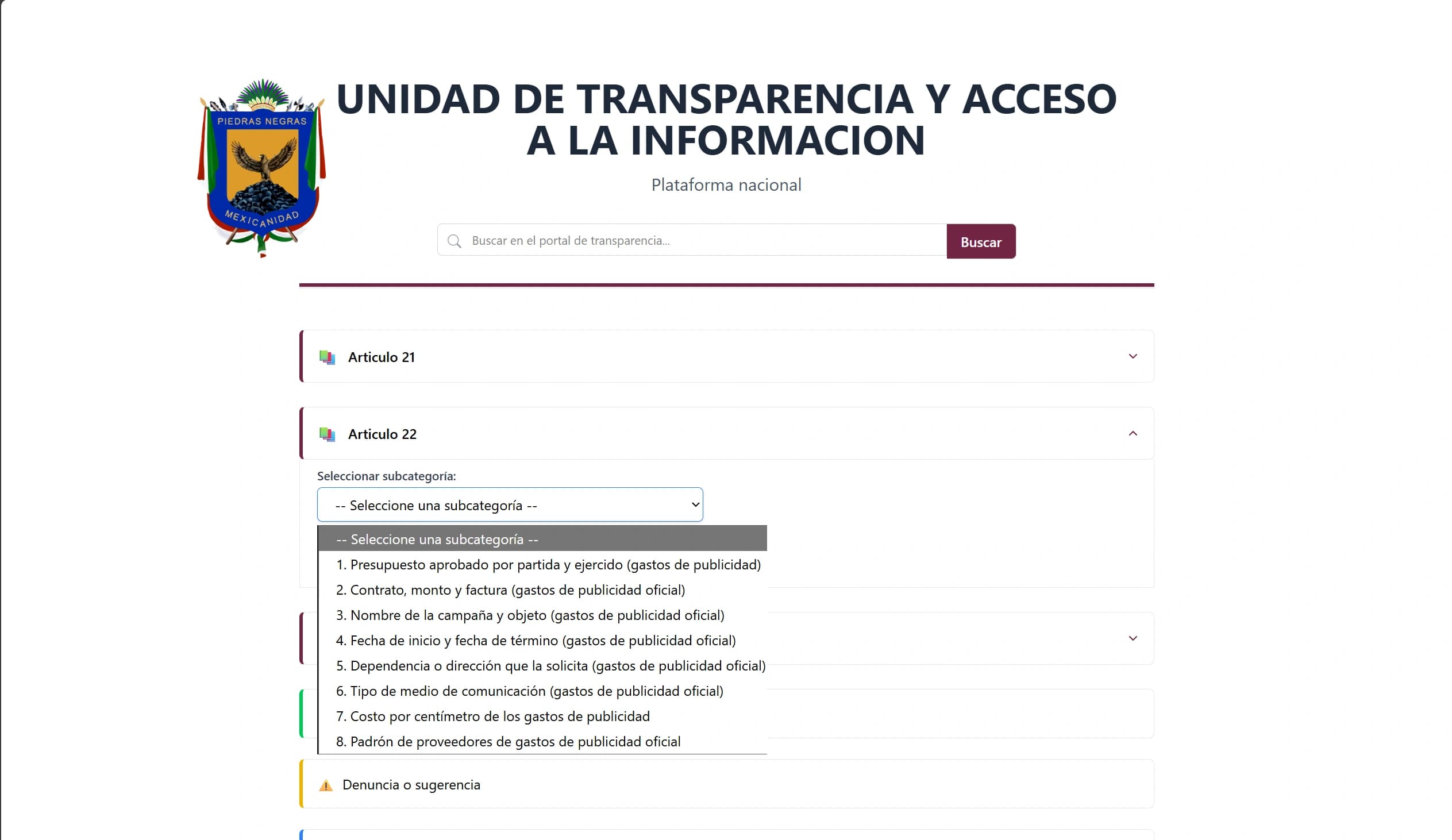 Portal de Transparencia